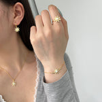 Sunkissed White Opal Bracelet