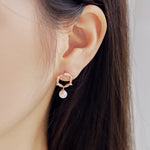 Circle of Life Pearl Earrings