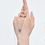 Pastel Heart Pendant Set