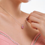 Love Duo Necklace - Pink