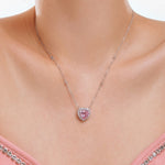 Queen of Hearts Necklace - Pink