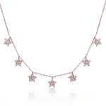 Pretty Flower Charms Necklace