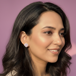 Anaya Pink Heart Earrings
