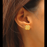 Bold x Elegance Clover Earrings