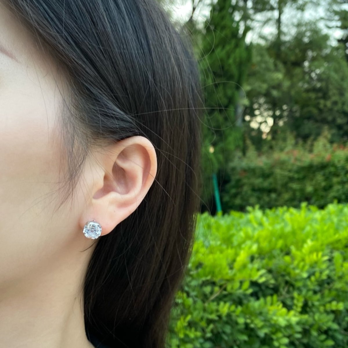 Princessy Asscher-cut Earrings