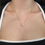 Twilight Oval Solitaire Necklace