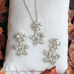 Flower Drop Pendant Set