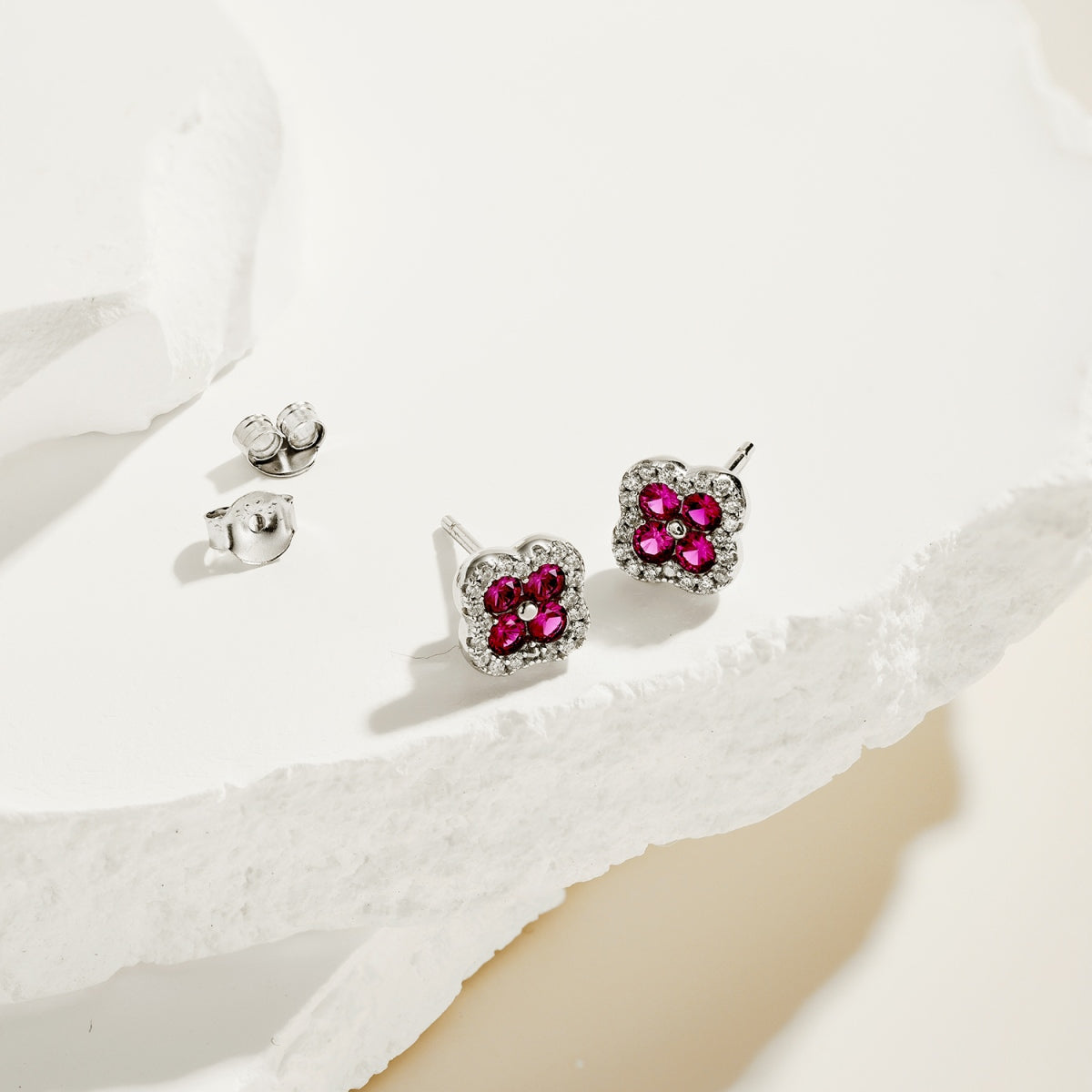Dainty Clover Earrings