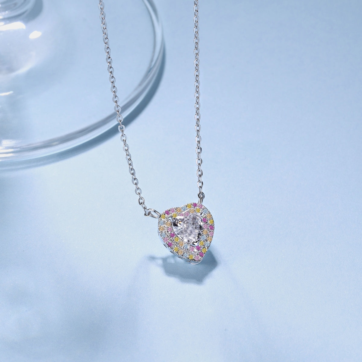 Pastel Heart Pendant Set