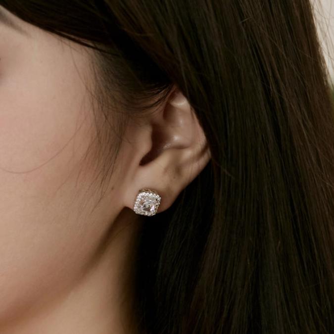 Royal Cushion Cut Earrings