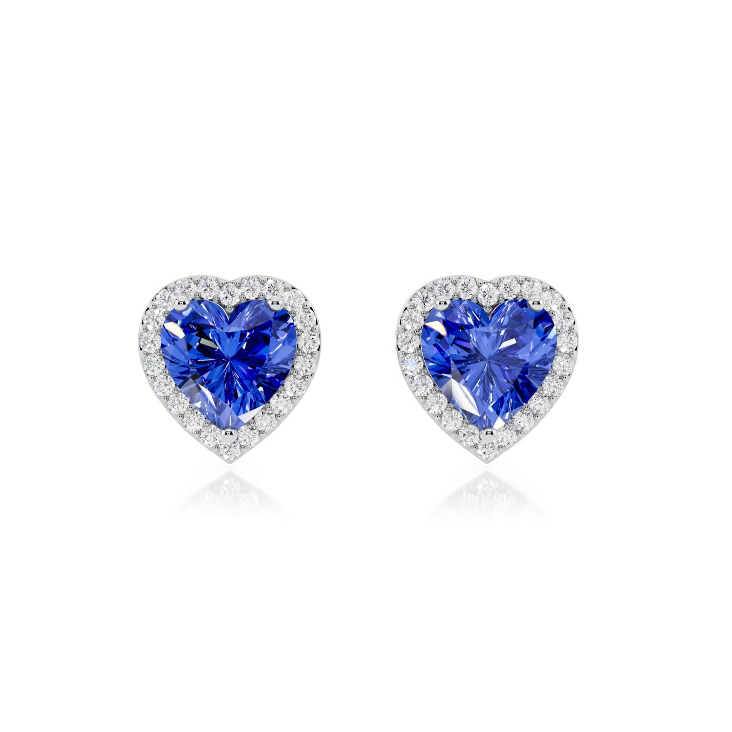 Arya Blue Heart Earrings