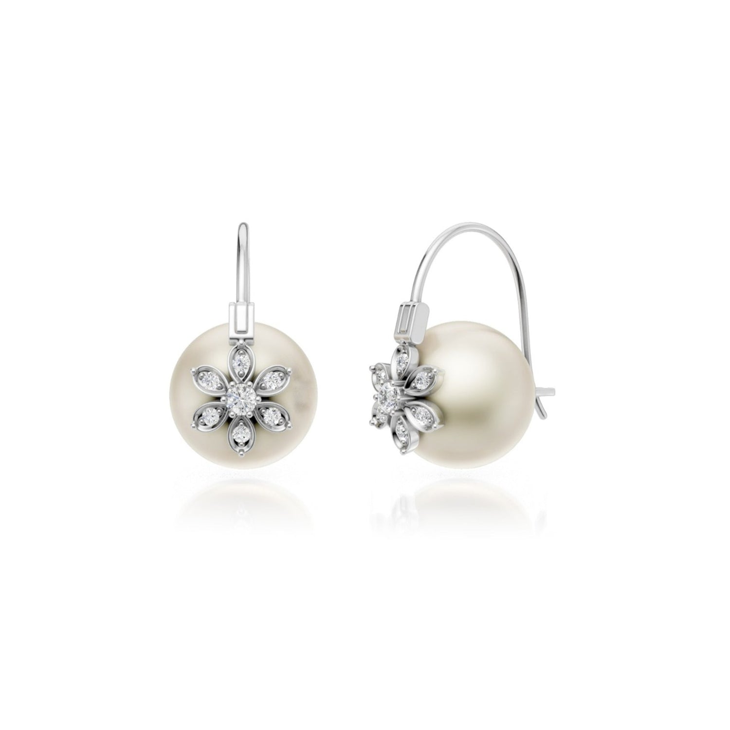 Noor Aura Pearl Hoops