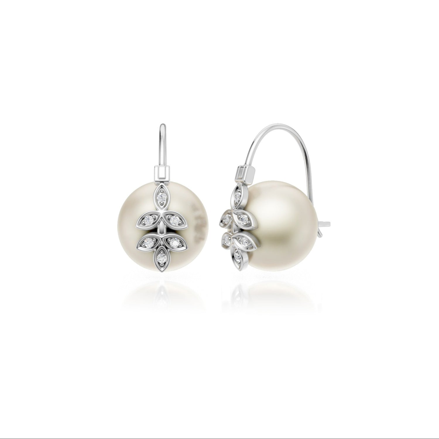 Noor Celeste Pearl Hoops