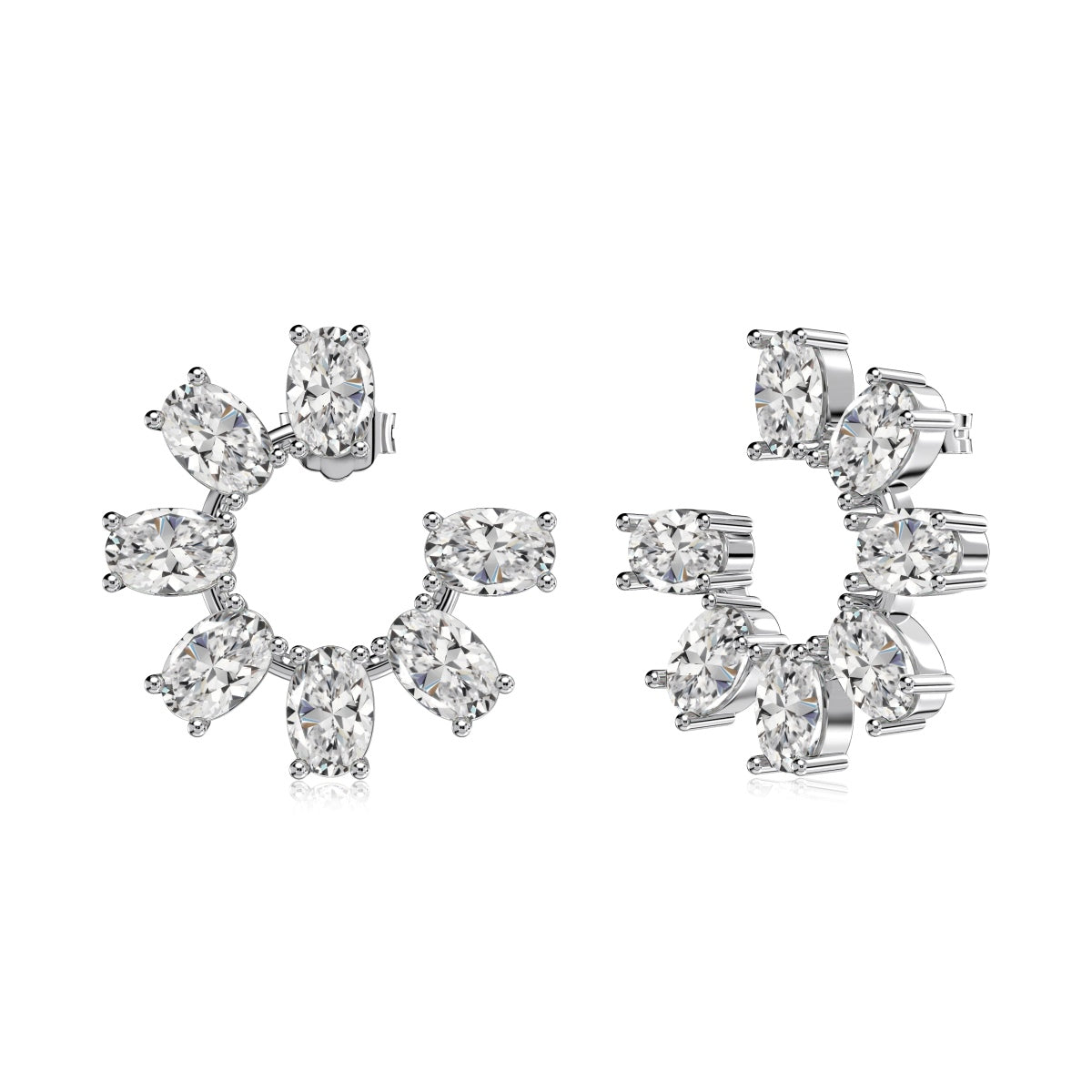 Twilight Oval Constellation Hoops