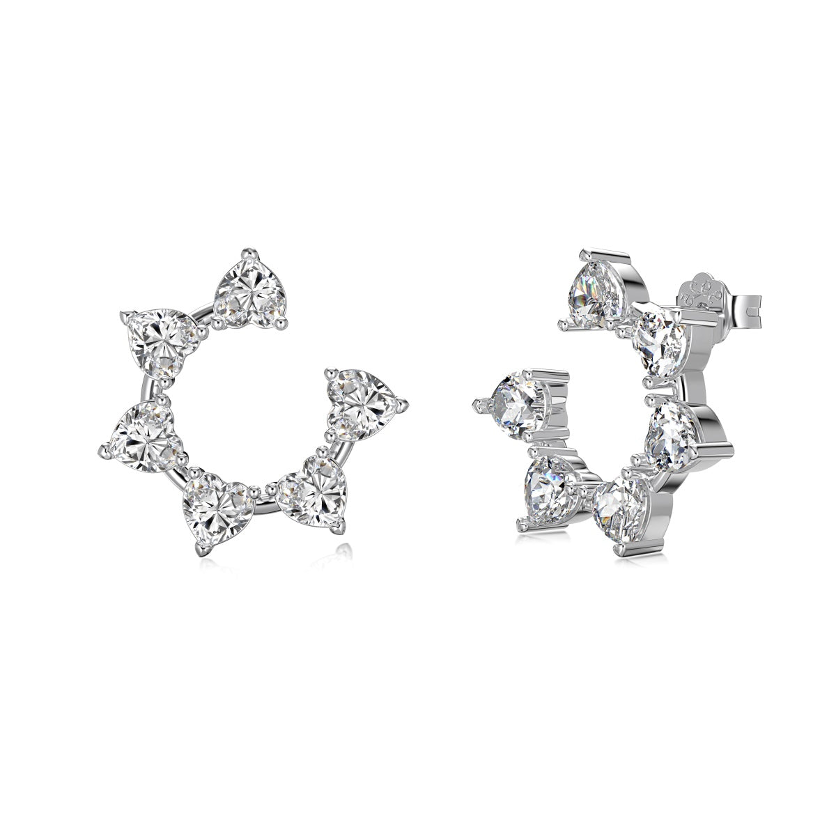Pure Heart Constellation Hoops