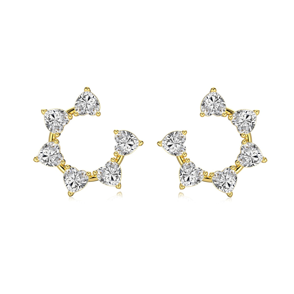 Pure Heart Constellation Hoops
