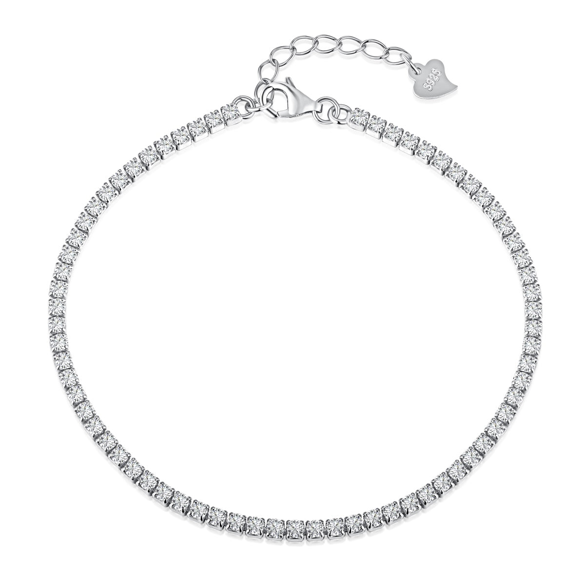 Solitaire Tennis Bracelet - 2 mm