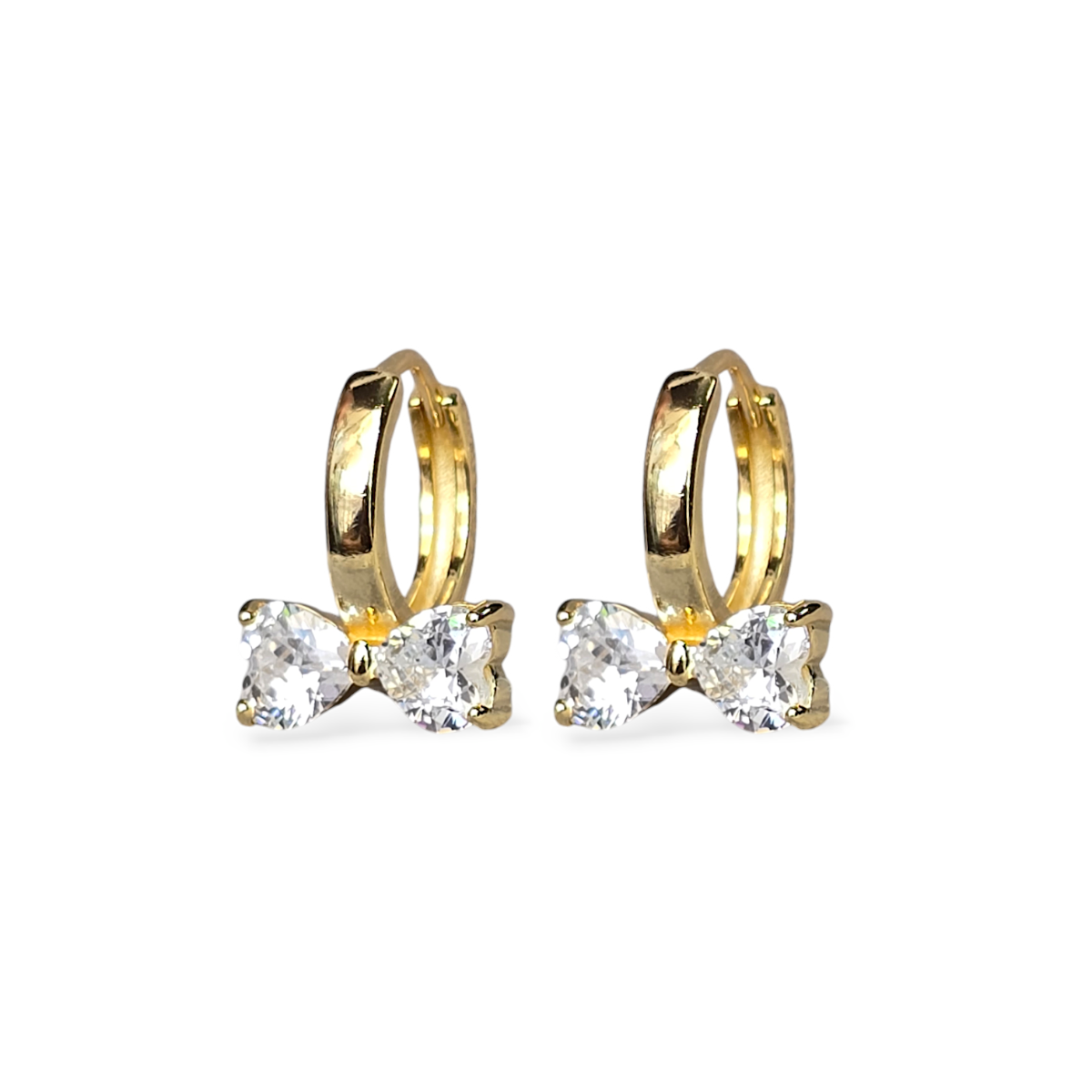 Heartfelt Bow Hoops
