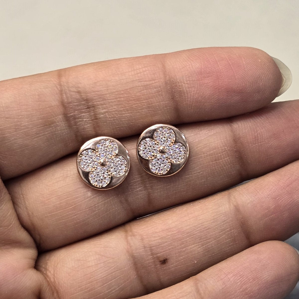 Flat Clover Earrings