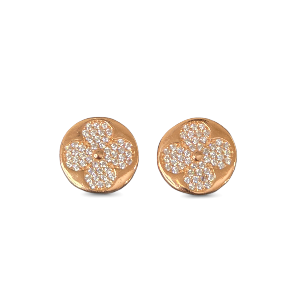Flat Clover Earrings