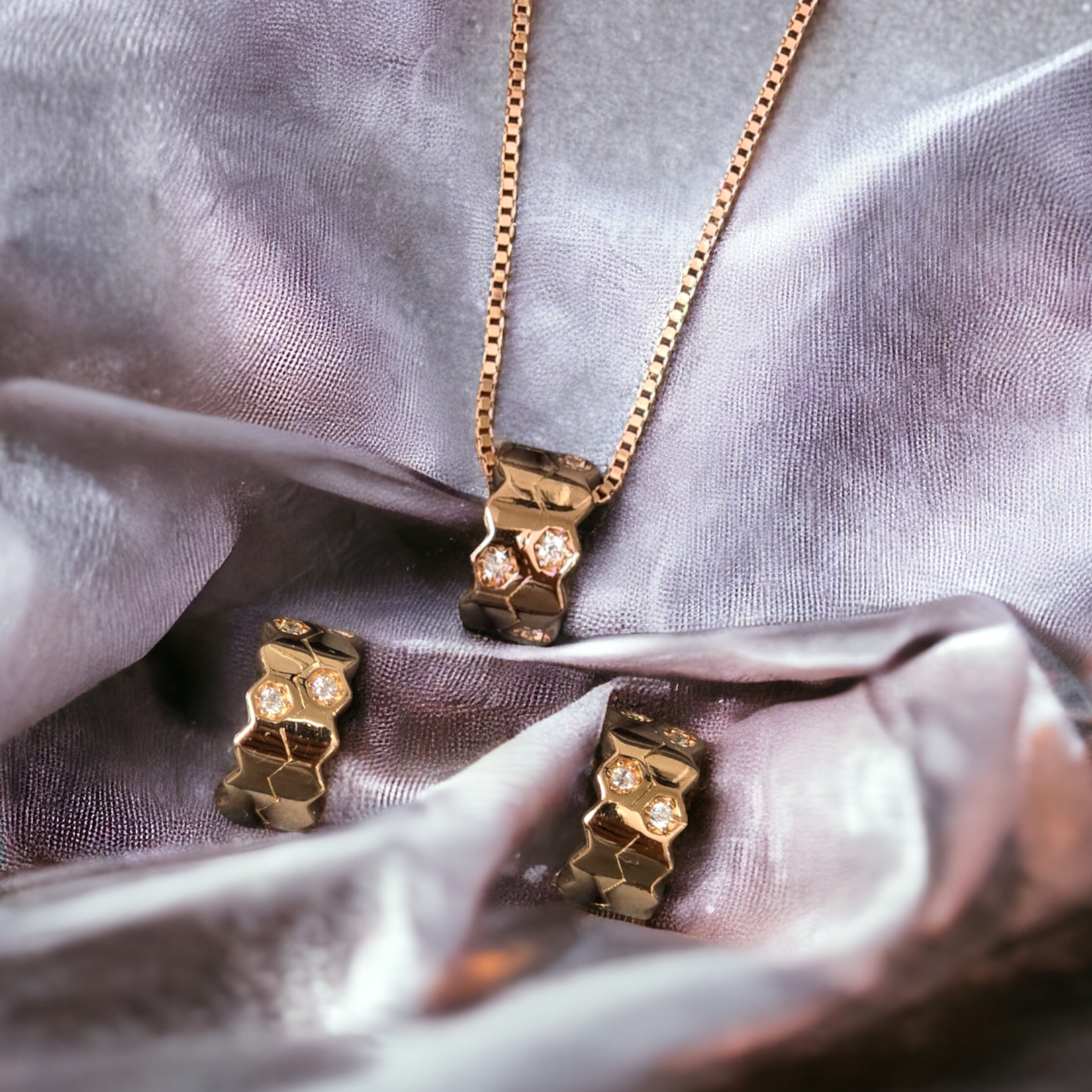 Rose Gold Petite Honeycomb Set - Exclusive Combo Price