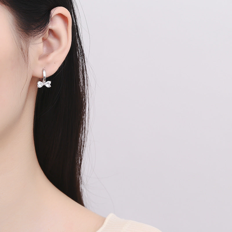 Heartfelt Bow Hoops