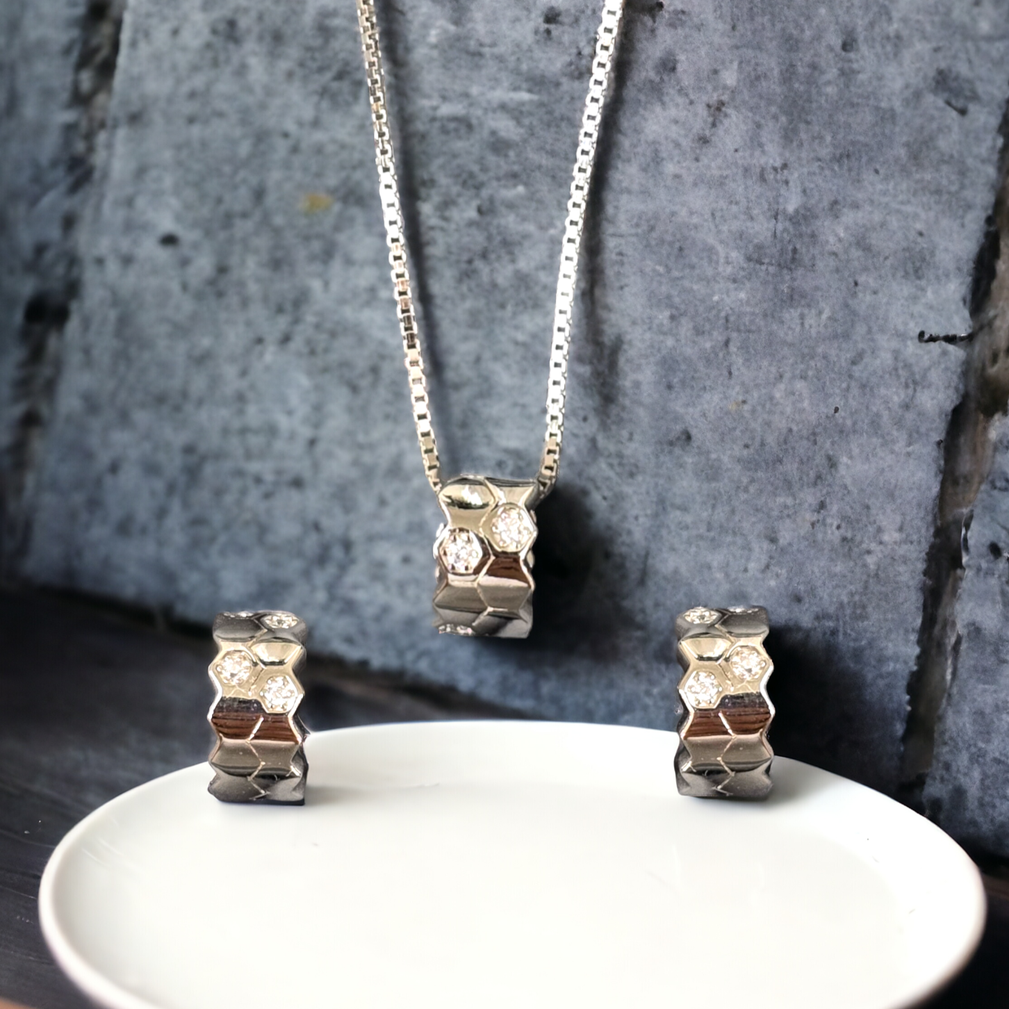 Silver Petite Honeycomb Set - Exclusive Combo Price