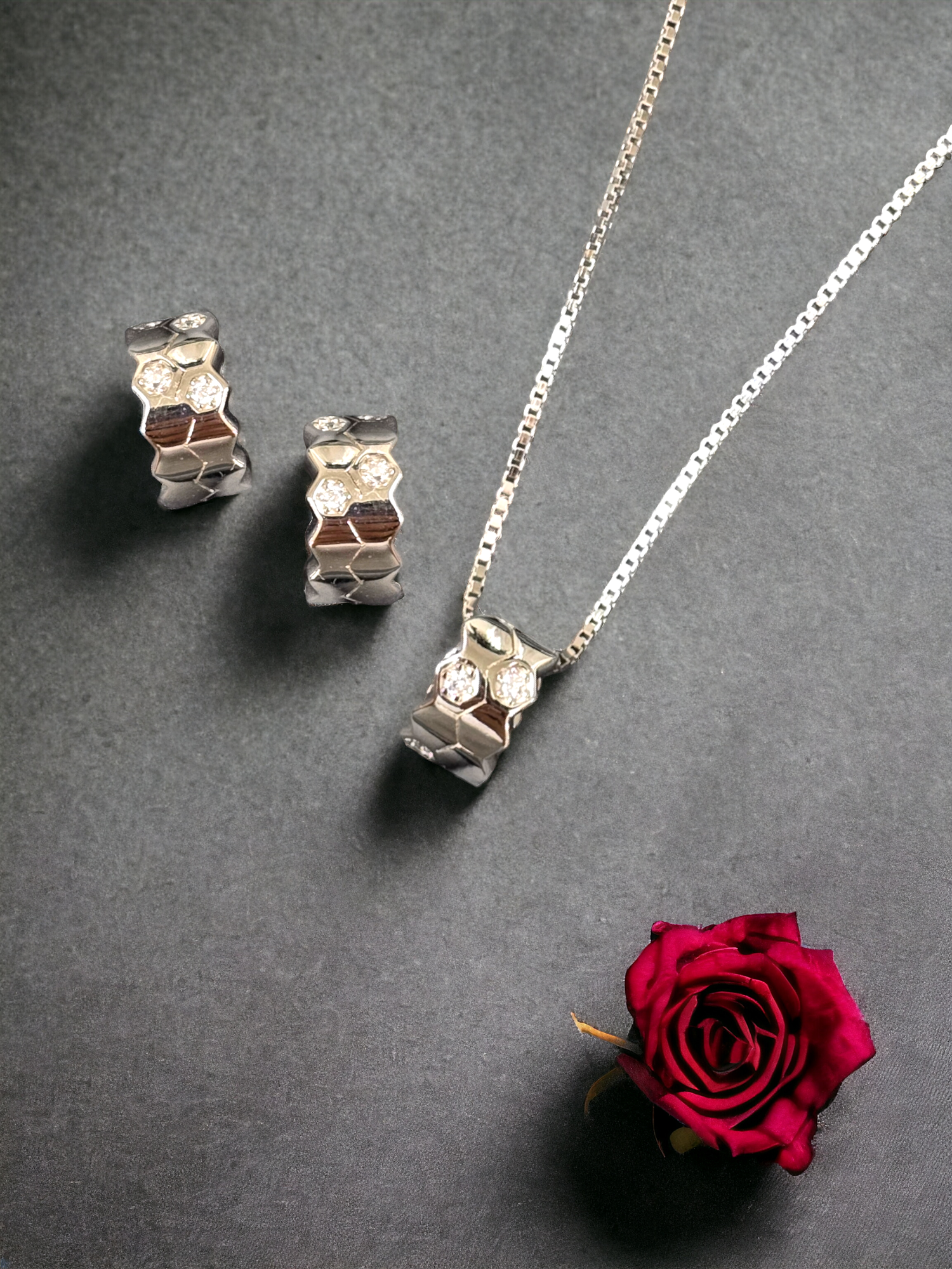 Silver Petite Honeycomb Set - Exclusive Combo Price