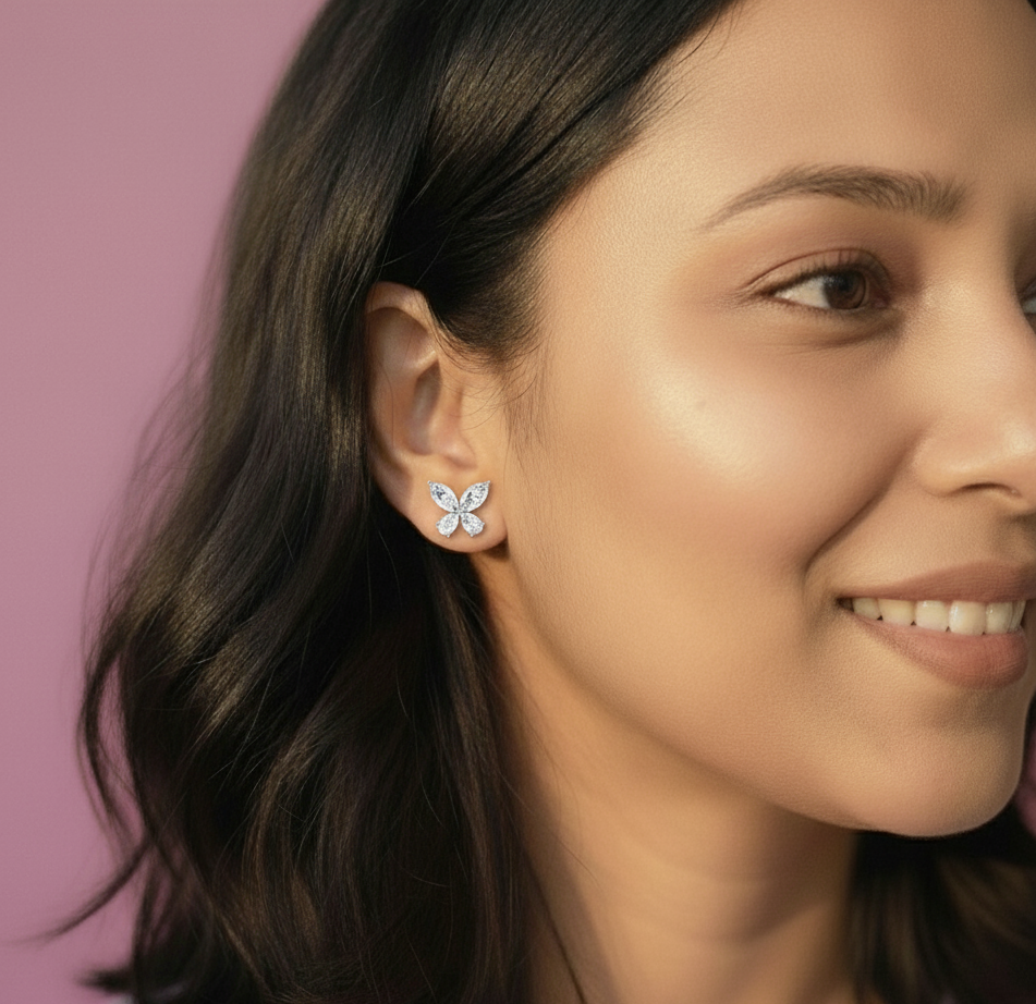 Sparkle Wings Butterfly Earrings